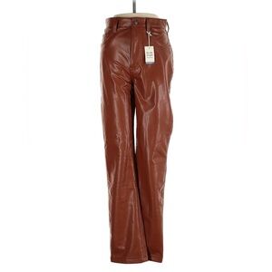 A&F Vegan Leather 90s Straight Pant